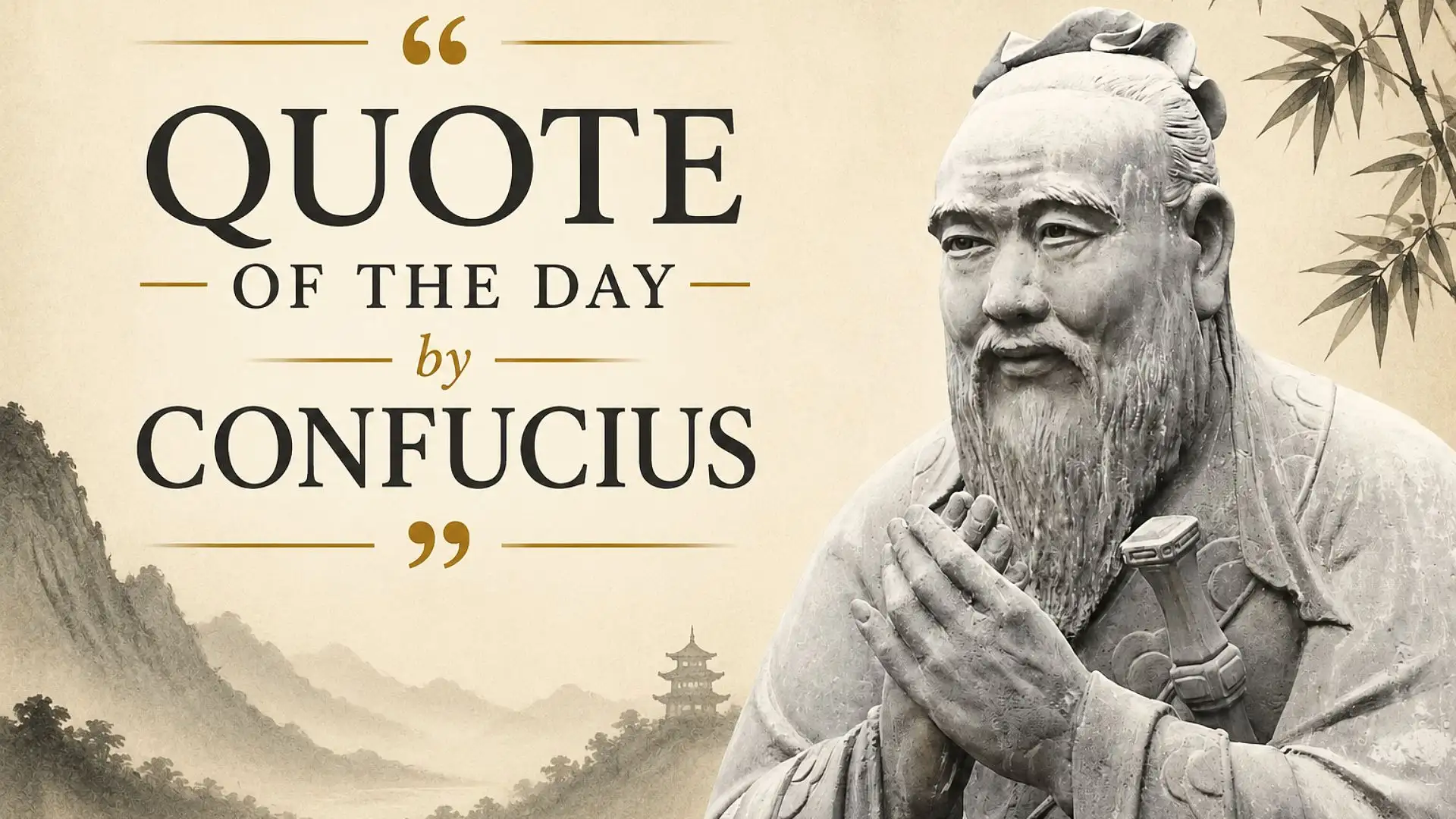 Quote of the Day by Confucius on Seeing Beauty Everywhere